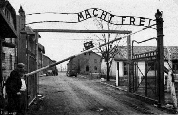 image tagged in auschwitz concentration camp blank | made w/ Imgflip meme maker