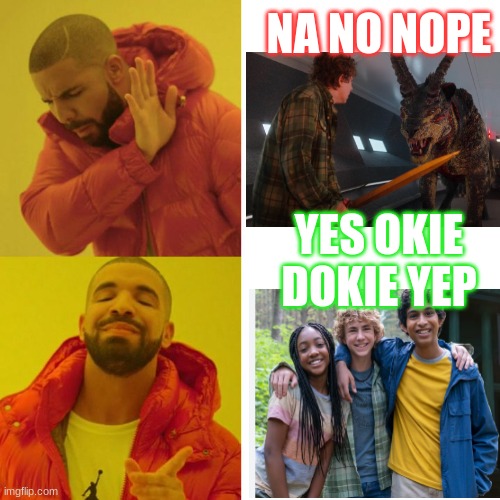 Drake Blank | NA NO NOPE; YES OKIE DOKIE YEP | image tagged in drake blank | made w/ Imgflip meme maker