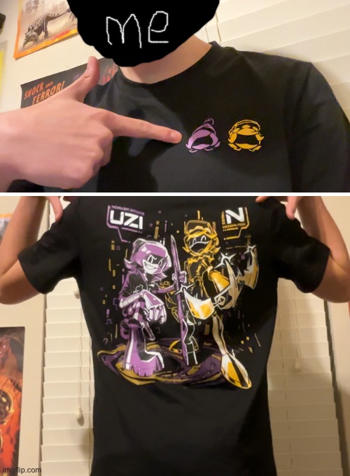 Latest Christmas Present ever. But still awesome I guess | me | image tagged in murder drones,glitch productions,t-shirt,latest,why are you reading the tags | made w/ Imgflip meme maker