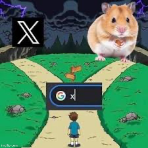 hamster route | made w/ Imgflip meme maker