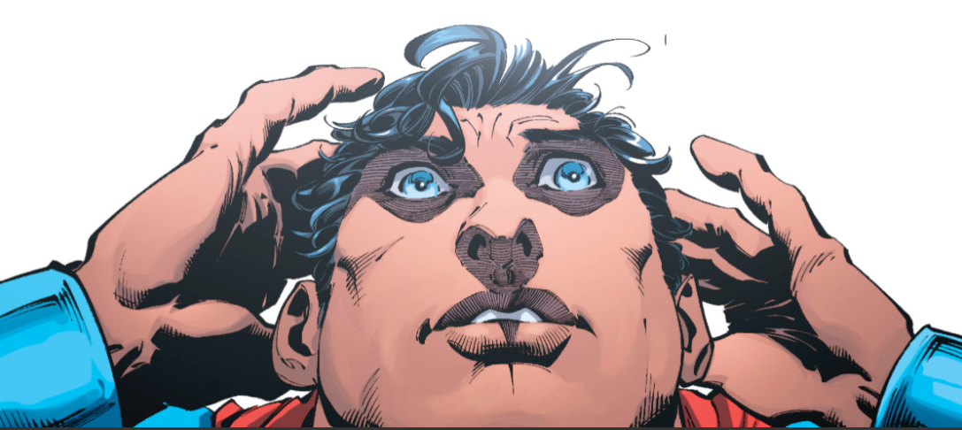 Superman is super surprised Blank Meme Template