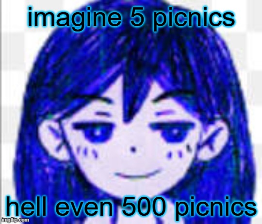 smug mari. | imagine 5 picnics; hell even 500 picnics | made w/ Imgflip meme maker