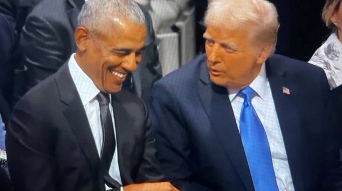 Obama and Trump broing down Blank Meme Template