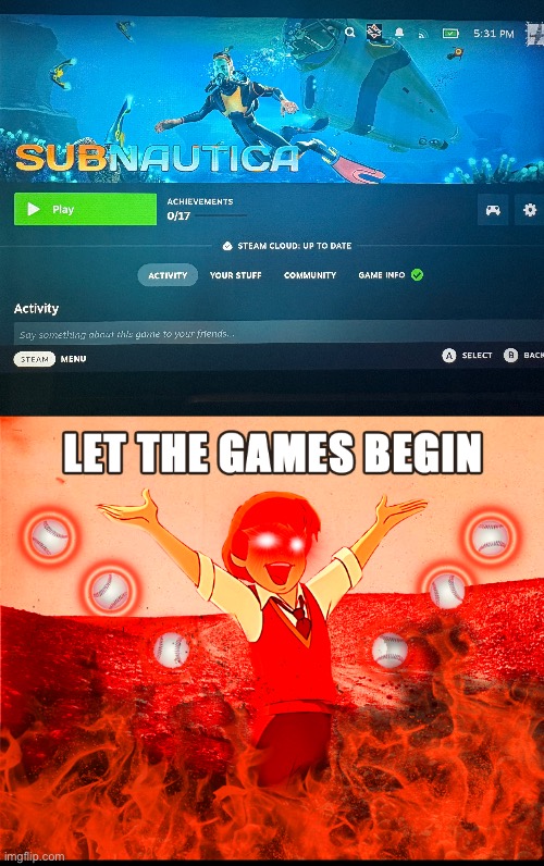 Here we go! | image tagged in let the games begin | made w/ Imgflip meme maker