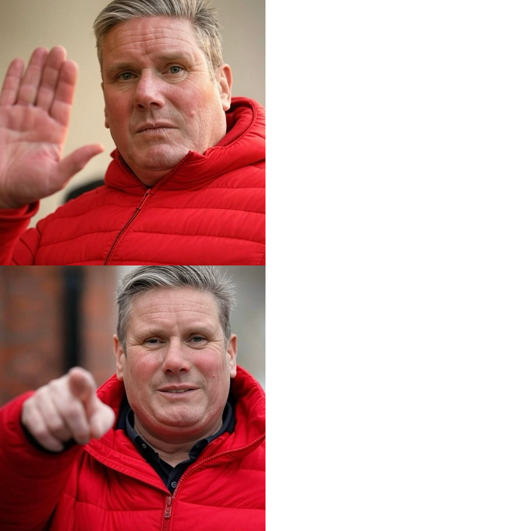 Keir Starmer Drake Meme Blank Meme Template