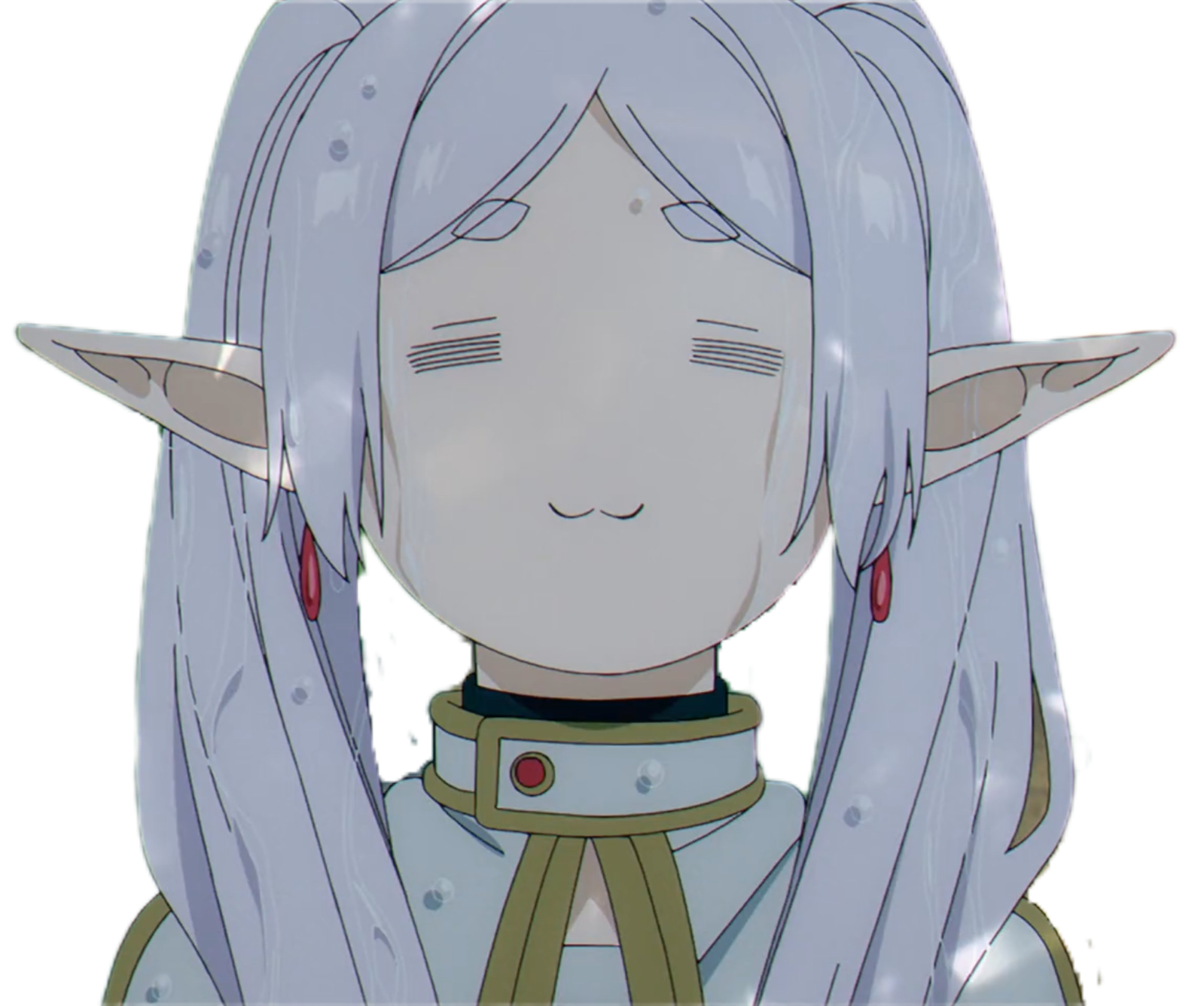 High Quality Frieren cute face Blank Meme Template