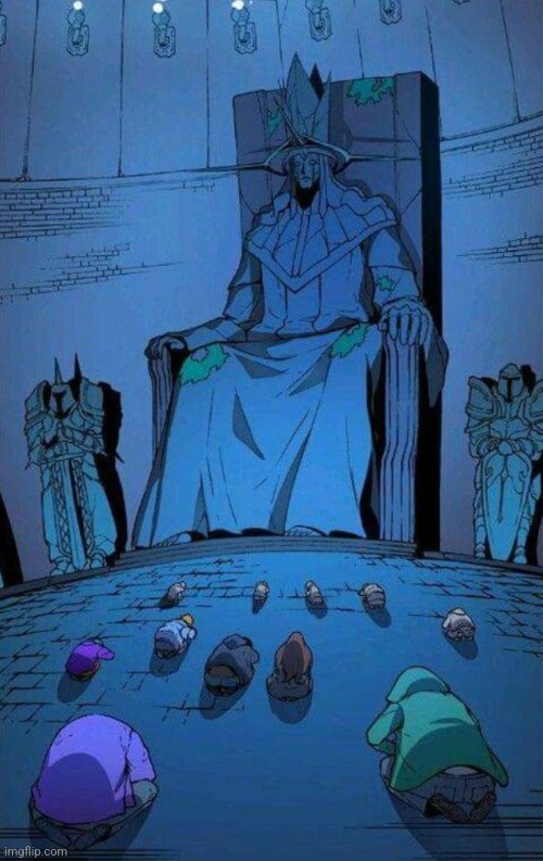 kneel to supreme king | image tagged in kneel to supreme king | made w/ Imgflip meme maker