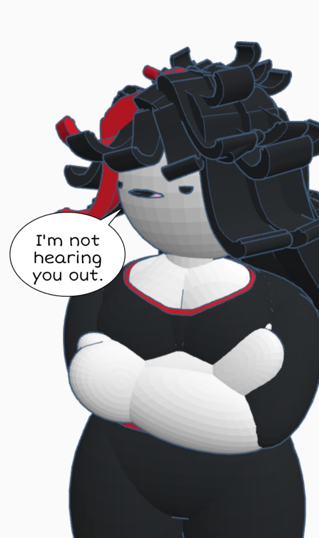 Claire I'm not hearing you out Blank Meme Template