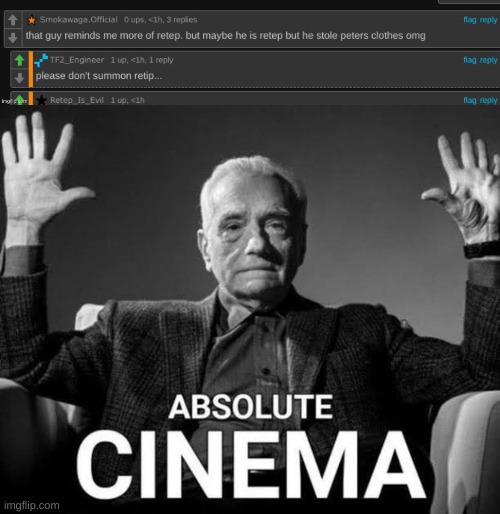 image tagged in absolute cinema | made w/ Imgflip meme maker