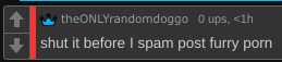 shut it before I spam post furry porn Blank Meme Template