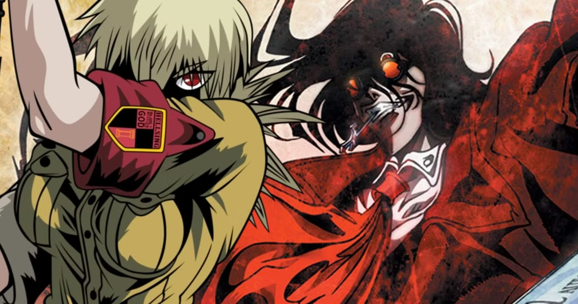 Alucard and Seras Blank Meme Template