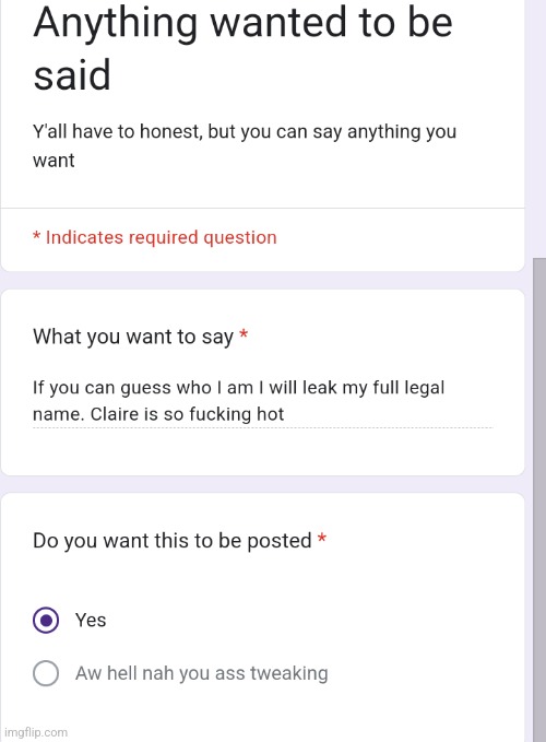 made w/ Imgflip meme maker