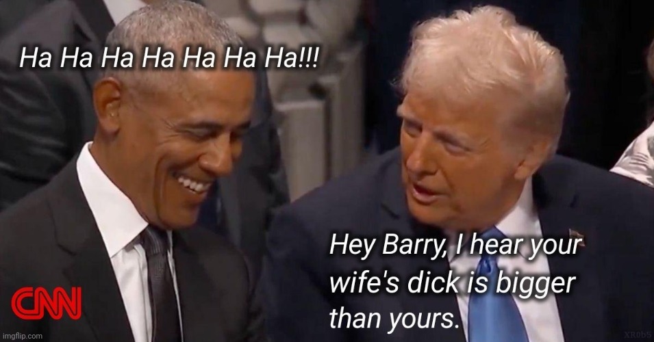 Trump and Obama at Jimmy Carter's funeral | image tagged in trump,obama,jimmy carter,funeral,president,funny memes | made w/ Imgflip meme maker