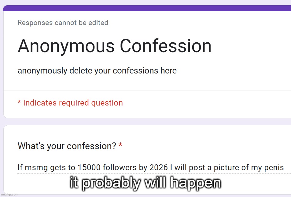 it probably will happen | made w/ Imgflip meme maker