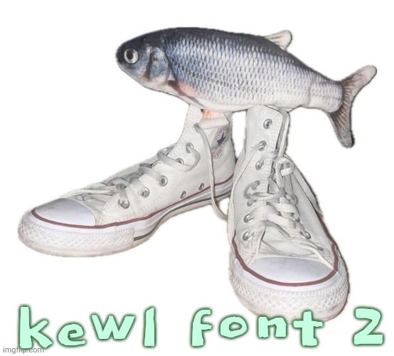 fihs | kewl font 2 | image tagged in fihs | made w/ Imgflip meme maker