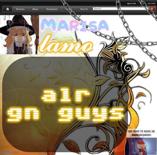 .Marisa. yappage temp | alr gn guys | image tagged in marisa yappage temp | made w/ Imgflip meme maker