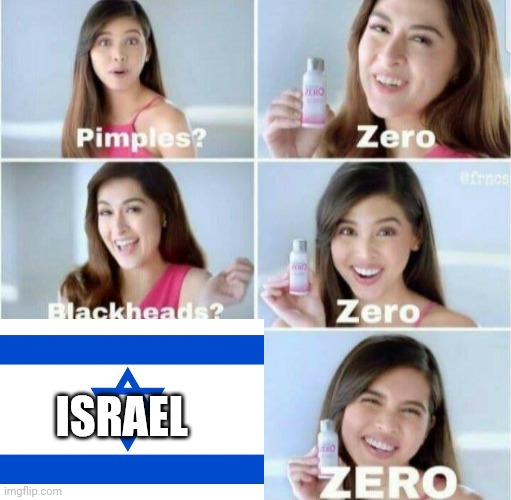 Pimples, Zero! | ISRAEL | image tagged in pimples zero | made w/ Imgflip meme maker