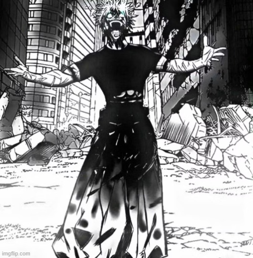 Satoru Gojo Comeback | image tagged in satoru gojo comeback | made w/ Imgflip meme maker