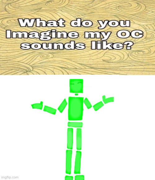 I want to know | image tagged in what do you imagine my oc sounds like | made w/ Imgflip meme maker