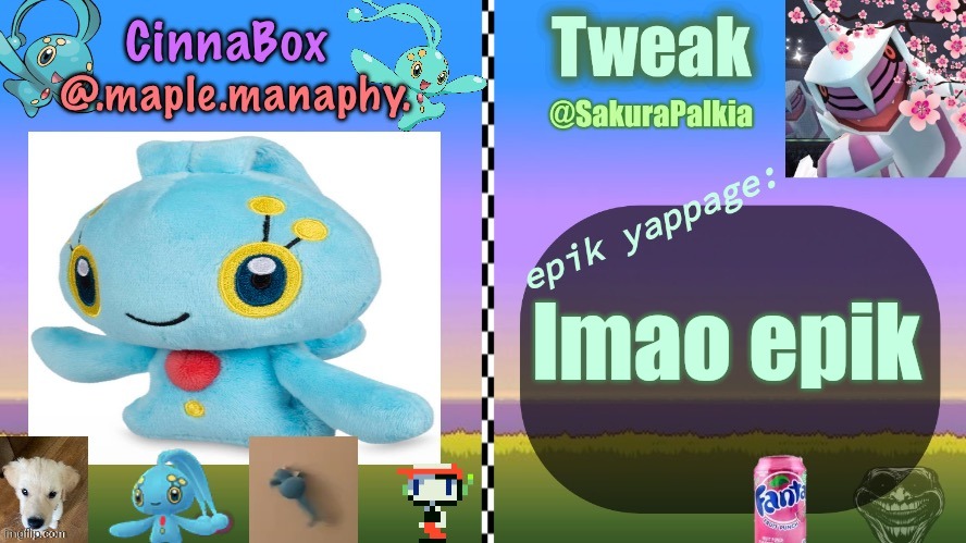 CinnaBox and Tweak shared temp | lmao epik | image tagged in cinnabox and tweak shared temp | made w/ Imgflip meme maker
