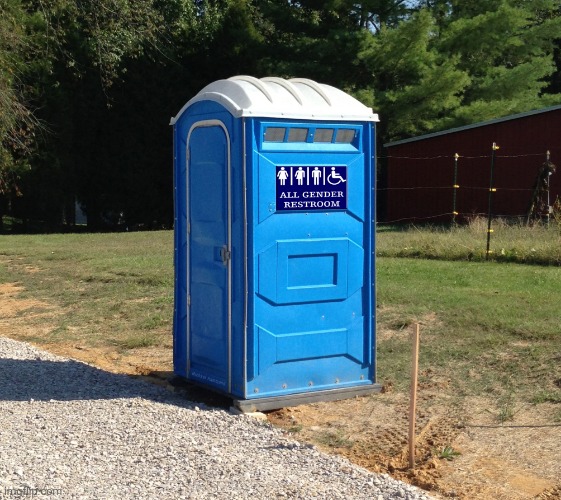 Gender Netural Porta Potty | image tagged in gender netural porta potty | made w/ Imgflip meme maker