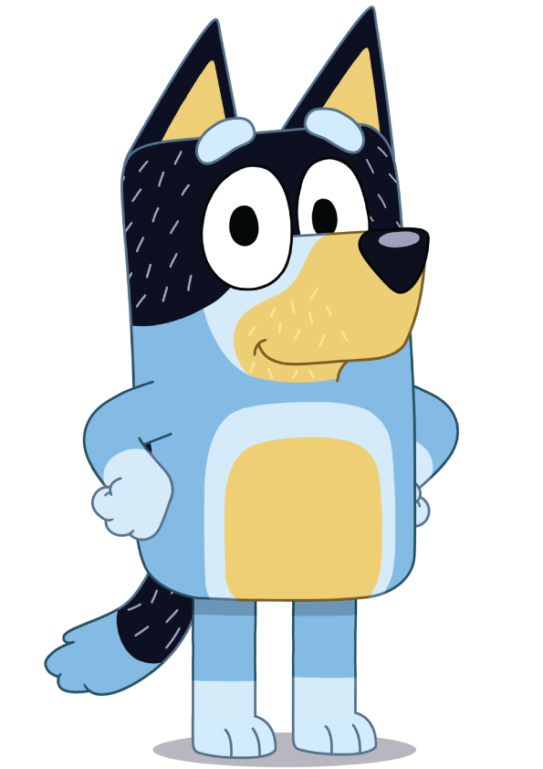 Bandit Heeler Blank Meme Template