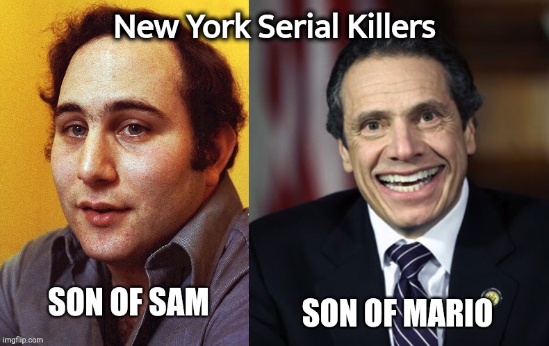 Total Psychopaths | New York Serial Killers | image tagged in serial killer,politician,they're the same picture,no conscience,no remorse,it's the job | made w/ Imgflip meme maker