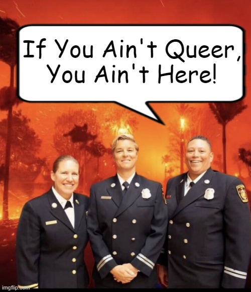 DEI approved, check the box and YOU ARE HIRED! | If You Ain't Queer,
You Ain't Here! | image tagged in los angeles,wildfires,diversity,you're hired,double standards,humor | made w/ Imgflip meme maker