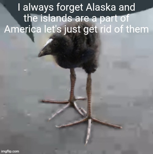 Wah wah wah wah wah wah wah wah | I always forget Alaska and the islands are a part of America let's just get rid of them | image tagged in wah wah wah wah wah wah wah wah | made w/ Imgflip meme maker