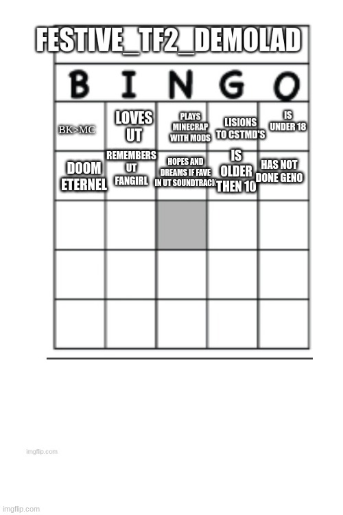 tf2 demolad bingo Blank Meme Template