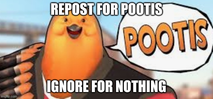 POOTISPOOTISPOOTISPOOTISPOOTISPOOTISPOOTISPOOTIS | REPOST FOR POOTIS; IGNORE FOR NOTHING | image tagged in gaming,video games,tf2 | made w/ Imgflip meme maker