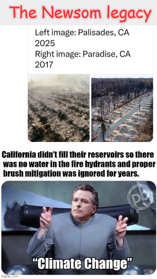 The Newsom legacy...  No wonder why he's asking Biden to censor people on the LA fires. | The Newsom legacy | image tagged in newsom,begs biden,censor americans | made w/ Imgflip meme maker