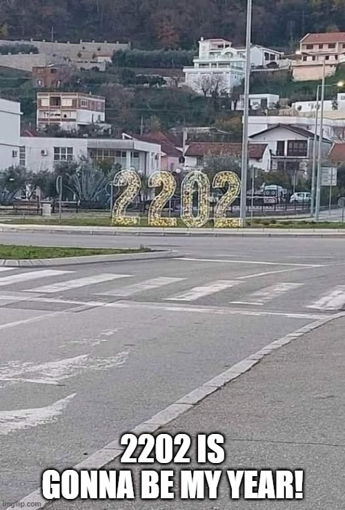 What Year? | 2202 IS GONNA BE MY YEAR! | image tagged in you had one job | made w/ Imgflip meme maker