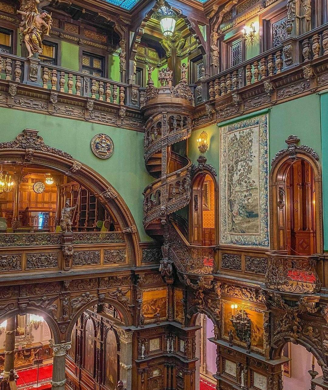 Peles Castle. Photo by Paul Gostielean. Blank Meme Template