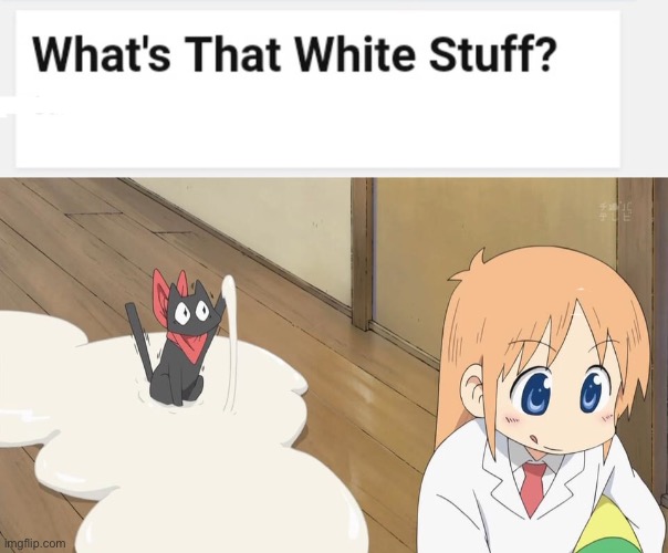 Ain't no way this is on Nichijou. | image tagged in nichijou,sus,ayo | made w/ Imgflip meme maker