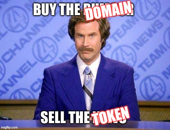 Token | DOMAIN; TOKEN | image tagged in token | made w/ Imgflip meme maker