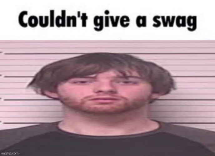 Couldn't give a swag | image tagged in couldn't give a swag | made w/ Imgflip meme maker