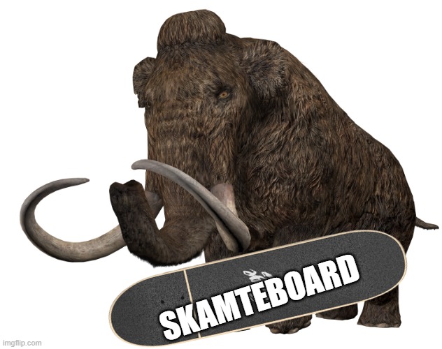 Woolly Mammoth (JWA Design) | SKAMTEBOARD | image tagged in woolly mammoth jwa design | made w/ Imgflip meme maker