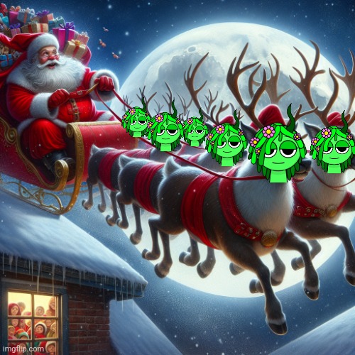 Santa Claus with a sleigh full of presents | image tagged in santa claus with a sleigh full of presents | made w/ Imgflip meme maker