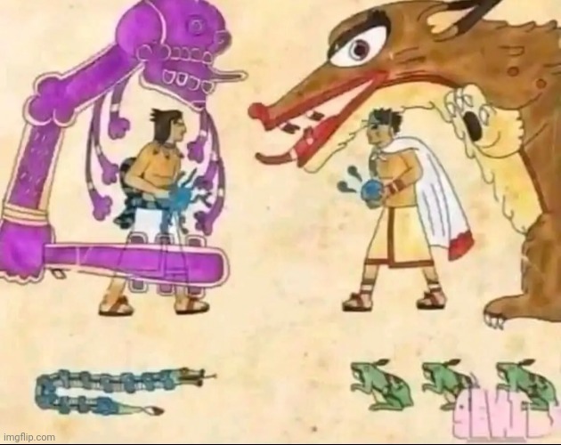 Naruto or jojo reference on Egyptian walls | made w/ Imgflip meme maker