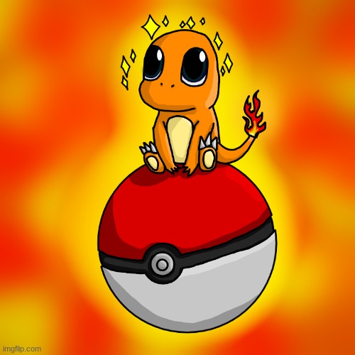 Finally finished it :3 | image tagged in pokemon,charmander | made w/ Imgflip meme maker