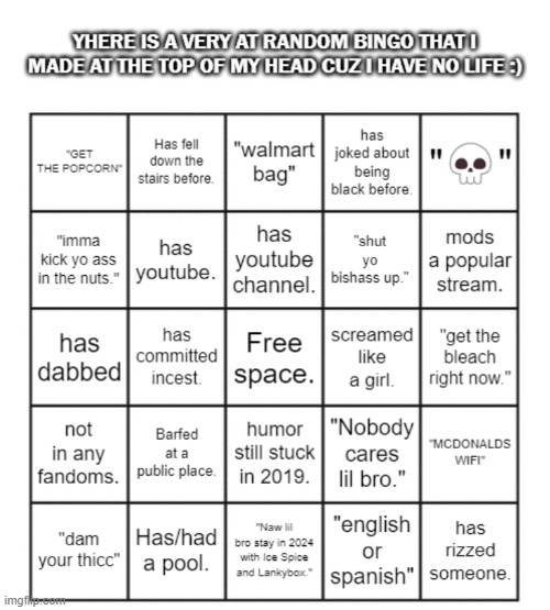 handunits very stupid bingo | image tagged in handunits very stupid bingo | made w/ Imgflip meme maker