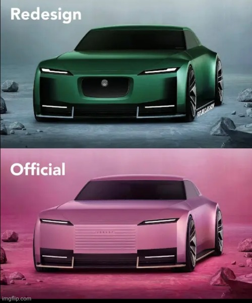 Jaguar Type 00 Redesign And Original | image tagged in jaguar,redesign,british,cars | made w/ Imgflip meme maker