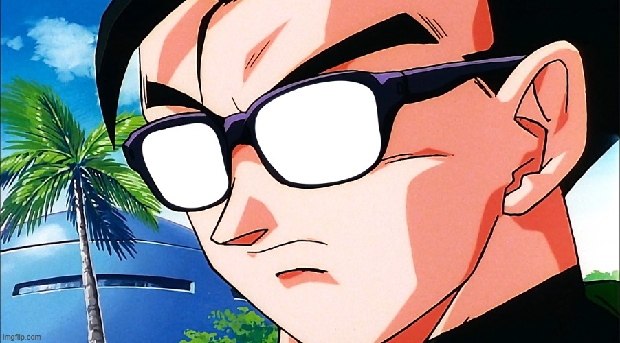 Gohan anteojos sol | image tagged in gohan anteojos sol | made w/ Imgflip meme maker