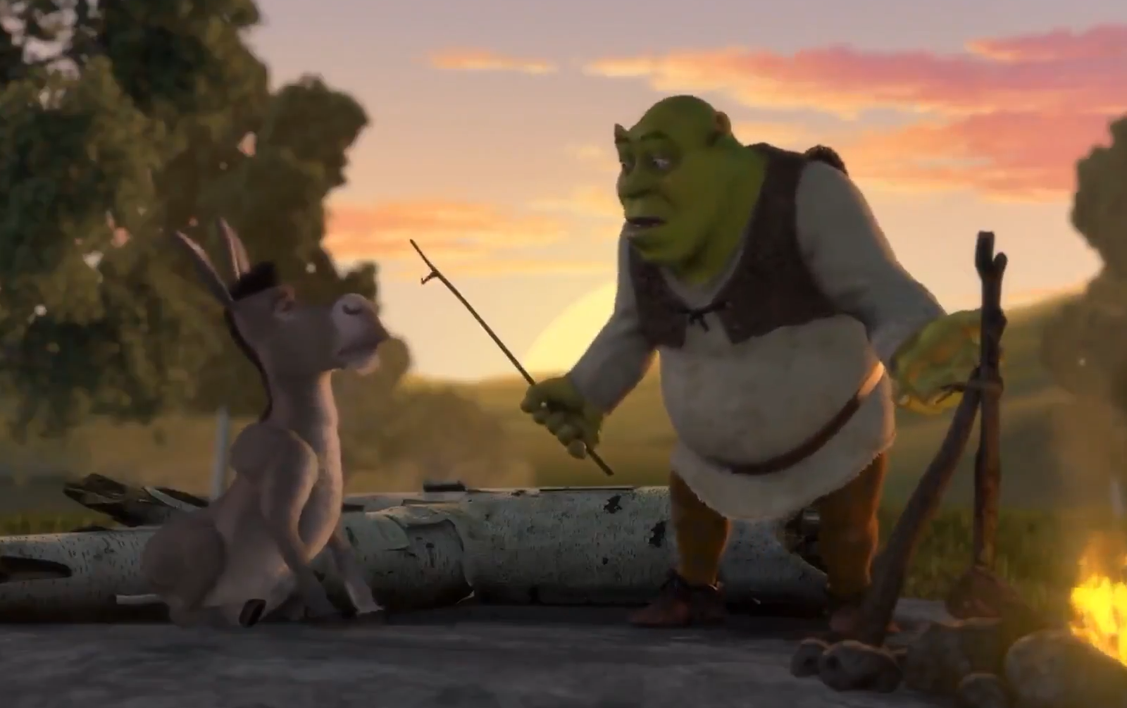 Shrek explaining Blank Meme Template