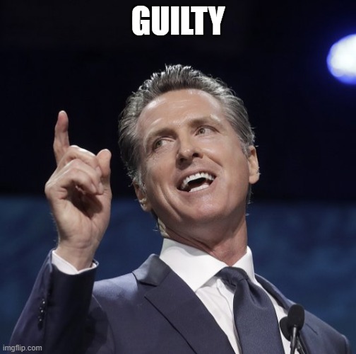 Gavin newsom | GUILTY | image tagged in gavin newsom | made w/ Imgflip meme maker