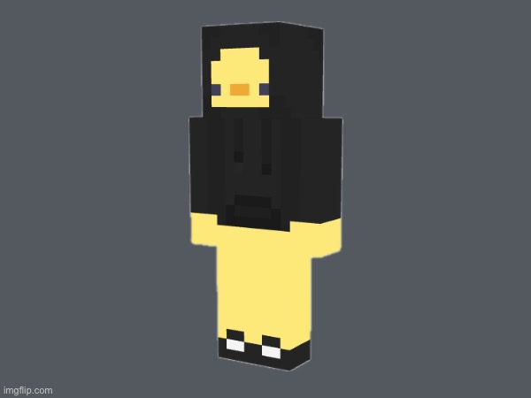 rate my new mc skin pls (details in comments) | image tagged in minecraft,skin,duck,hoodie,shoes,cool | made w/ Imgflip meme maker