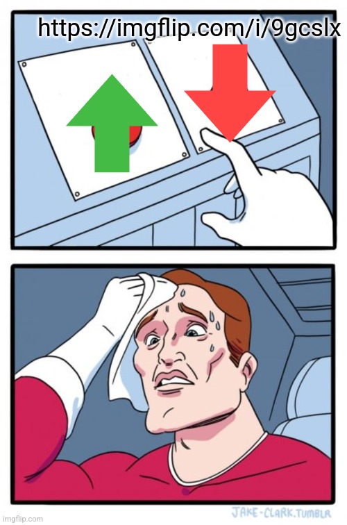 Two Buttons | https://imgflip.com/i/9gcslx | image tagged in memes,two buttons | made w/ Imgflip meme maker