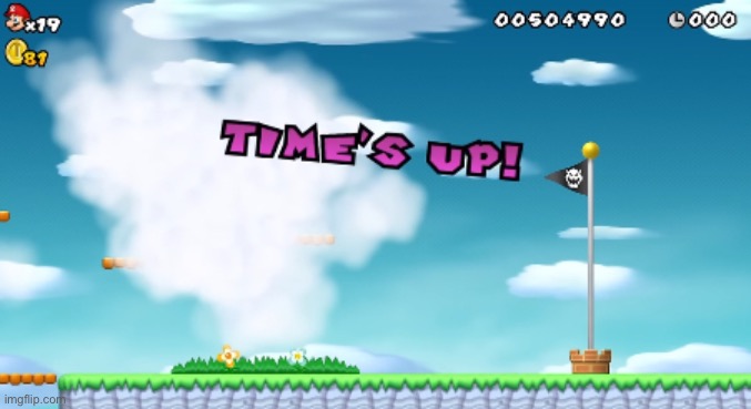 you don’t know what real pain is until you run out of time in a mario game right in front of the goal | made w/ Imgflip meme maker