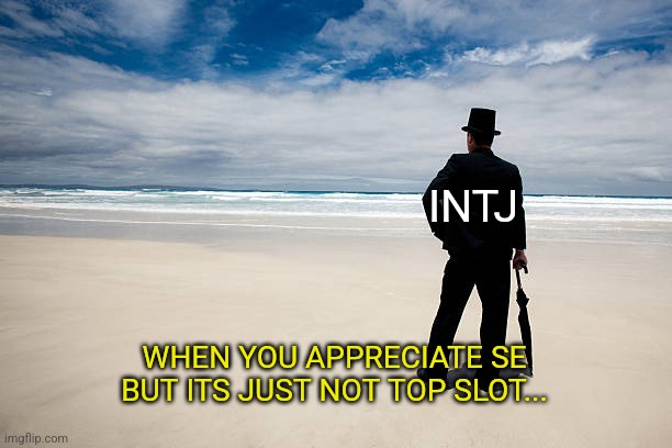 Ni vs Se | INTJ; WHEN YOU APPRECIATE SE BUT ITS JUST NOT TOP SLOT... | image tagged in rich gerard,intj,myers briggs,mbti,personality,psychology | made w/ Imgflip meme maker